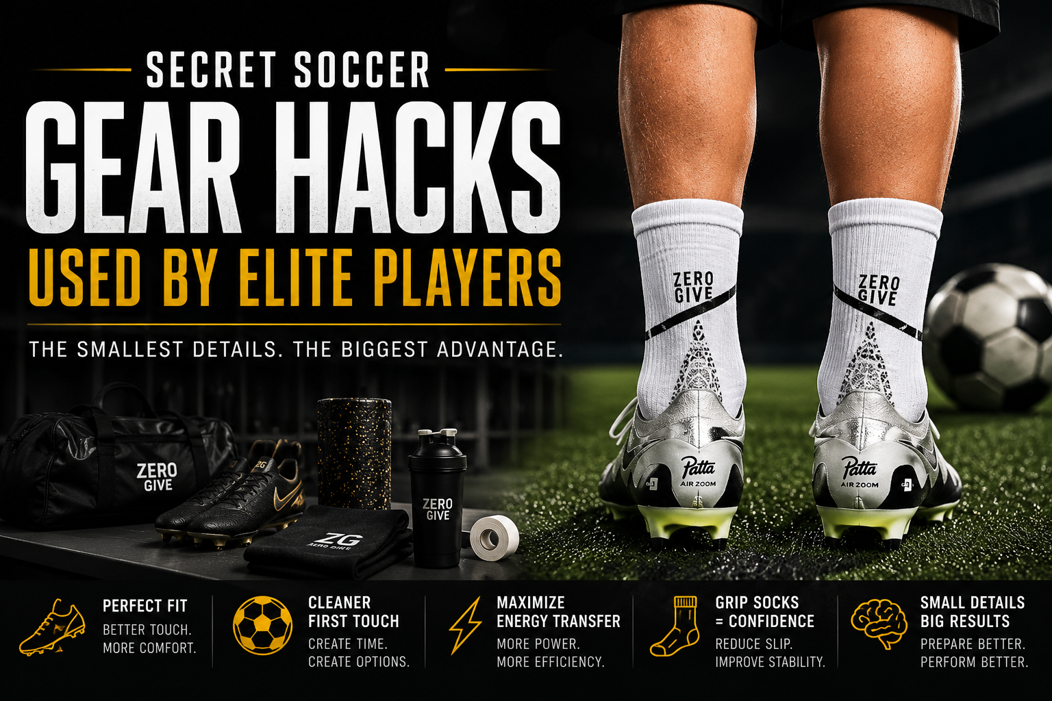 Soccer gear hacks used by elite players