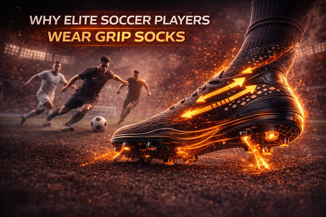 Why elite soccer players wear grip socks to improve acceleration stability and reduce slip inside cleats