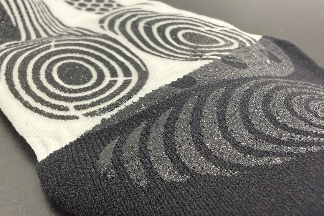 Zero Give soccer grip sock PivotCore traction close-up for grip sock durability and care